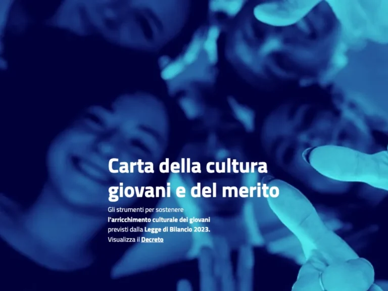 Bonus Cultura Giovani nati nel 2007